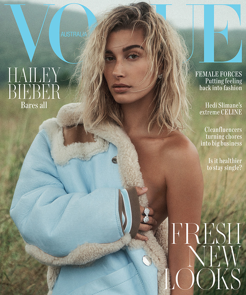 Hailey Bieber, Vogue Australia, October 2019